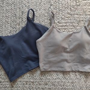 Paragon crop top bundle - blue and gray small